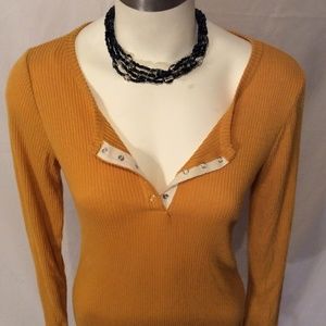 Mustard Dress Light Knit Junior Large